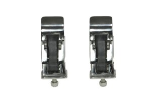 Jeep Wrangler Hood Catch Set - Rugged Ridge - Stainless Steel - `97-`06